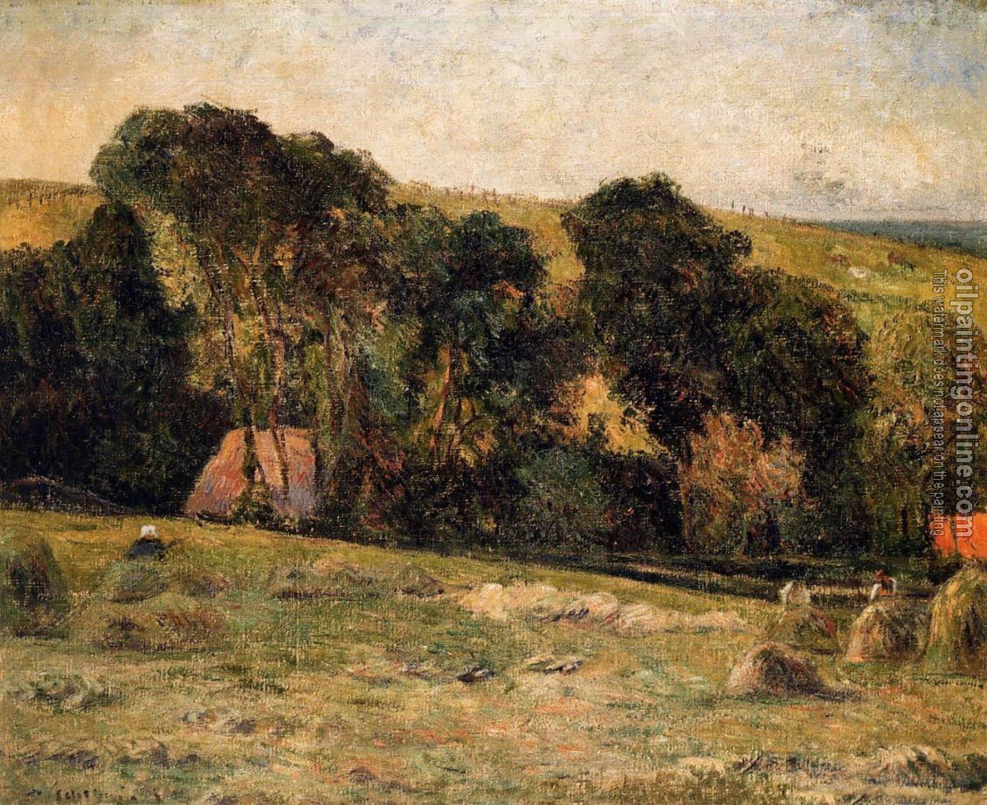 Gauguin, Paul - Haymaking near Dieppe